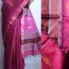 Magenta-and-Brown-Mulberry-Dupion-pure-Silk-Saree-Shilphaat