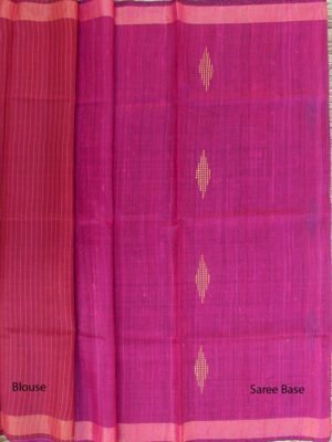 Magenta-and-brown-pure-Silk-handloom-Saree