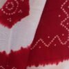 Red-and-off-white-Bandhani-pure-wool-shawl