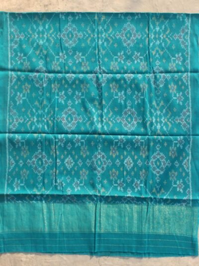 Peacock-green-Patan-Patola-Pure-Wool-Shawl