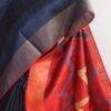 Red-and-Blue-Mulberry-Dupion-Silk-Sari