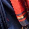 Red-and-Blue-Mulberry-Dupion-pure-Silk-Saree.Shilphaat