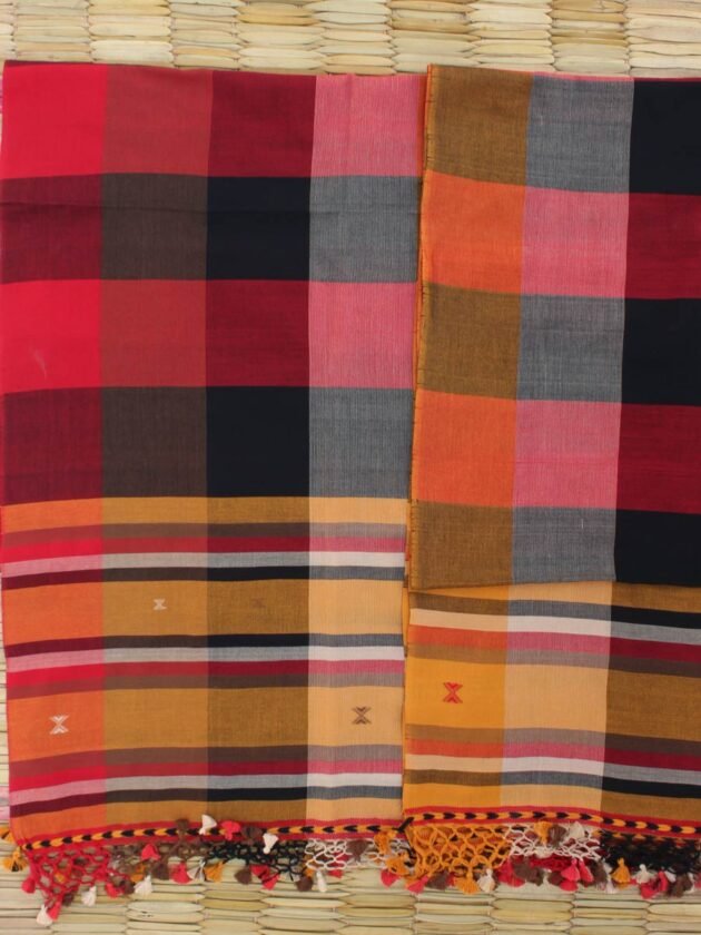 Multicolour-checks-bhuj-kala-cotton-wrap