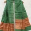 Green-and-brown-ghicha-tussar-silk-stole