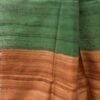 Green-and-brown-pure-bhagalpur-silk-scarf