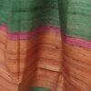 Green,-pink-and-brown-pure-bhagalpur-silk-scarf