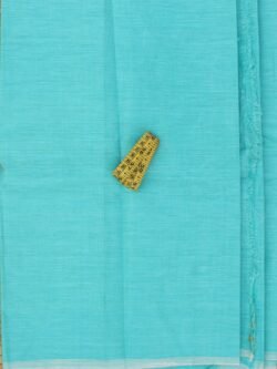 Greenish-blue-Linen-kurta-fabric-by-Shilphaat