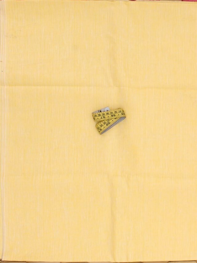 Lemon-Yellow-Linen-kurta-fabric-by-Shilphaat