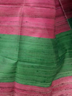 Pink-and-Green-ghicha-tassar-silk-scarf