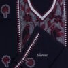 Red-white-and-black-kantha-embroiderd-cotton-kurta-fabric