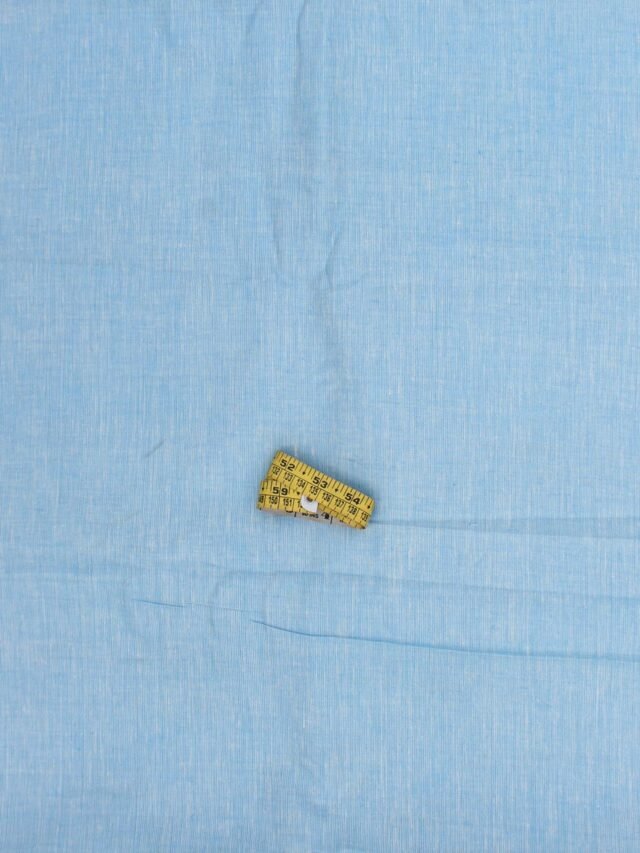 Sky-blue-Linen-kurta-fabric-by-Shilphaat