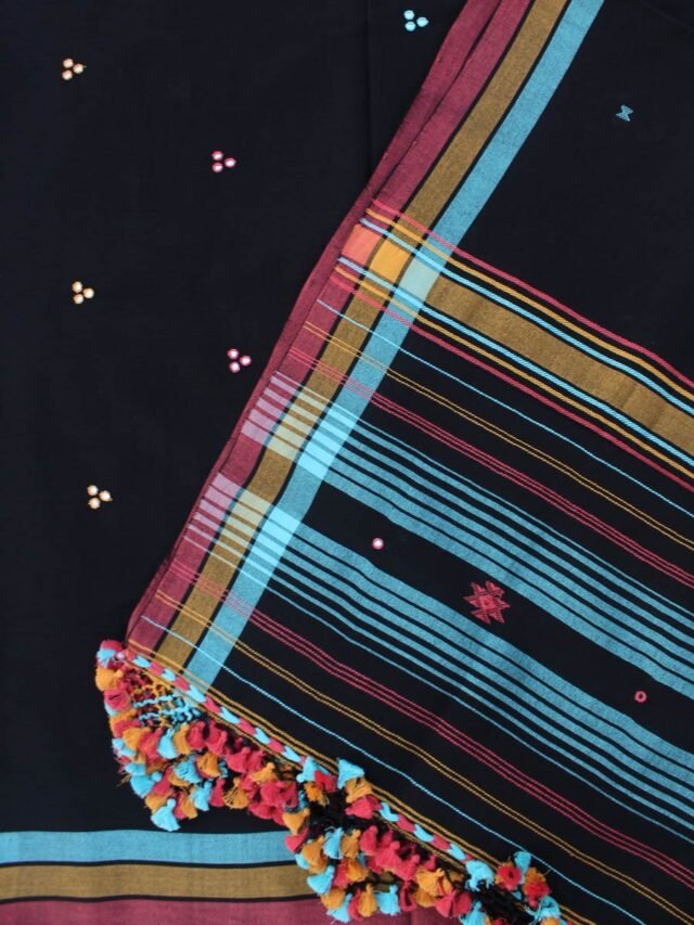 Black-Bhujod-mirrorwork-cotton-ladies-dress-material