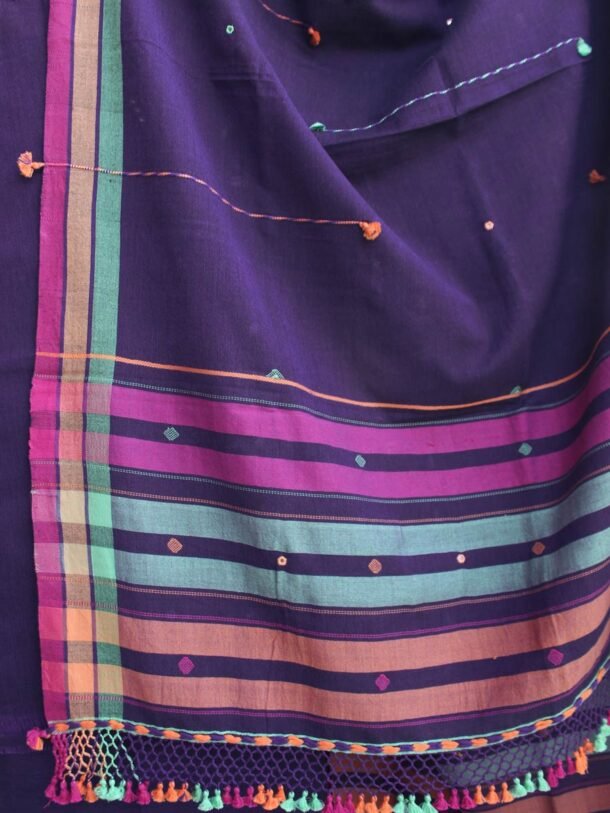 Deep-Violet-mirrorwork-cotton-Bhujodi--ladies-Suit