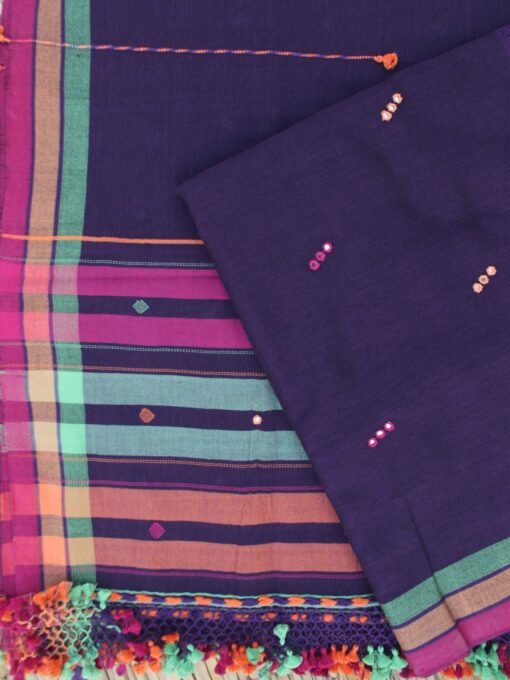 Deep--Violet-mirrorwork-cotton-Bhujodi--ladies-Suit-shilphaat