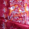 Maroon-Red-Pure-tasar-silk-Kanthawork-Saree