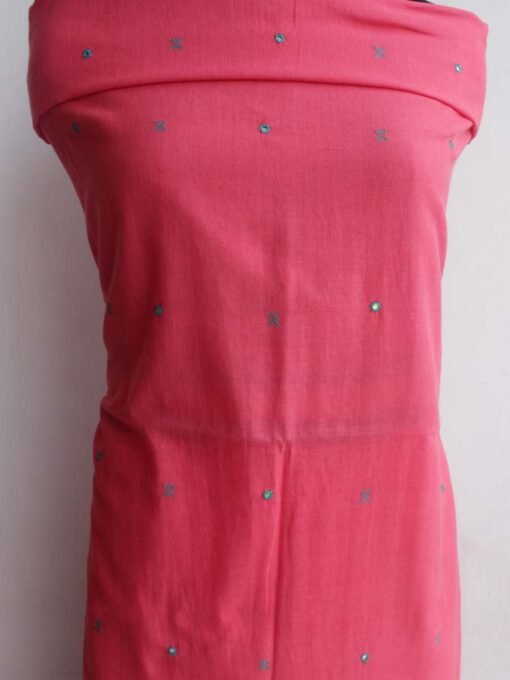 Carrot-Pink-Bhujod-mirrorwork-cotton-ladies-dress-material