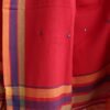 Scarlet-Red-mirrorwork-cotton-handwoven-Bhujodi-dupatta