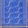 Blue-pure-silk-patan-patola-handwoven-dupatta