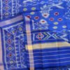 Blue-pure-silk-single-ikat-patan-patola-dupatta