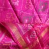 Deep-Pink-pure-silk-single-ikat-patan-patola-dupatta