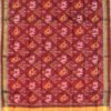 Maroon-pure-silk-patan-patola-handwoven-dupatta