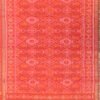 Orange-pure-silk-patan-patola-handwoven-dupatta