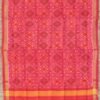 Red-Orange-pure-silk-patan-patola-handwoven-dupatta