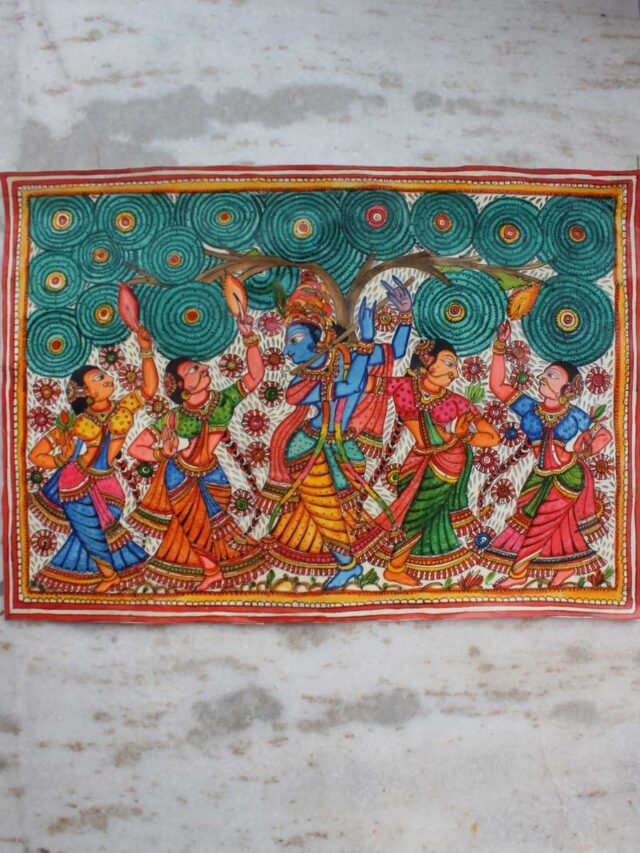 Madhuban-tholu-bommalat-leather-painting