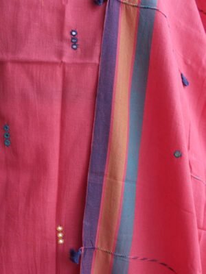 Orange-Pink-Bhujod-miri-work-cotton-ladies-dress-material