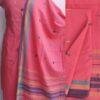 Orange-Pink-Bhujodi-miriwork-pure-cotton-Suit. Shilphaat