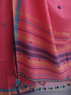 Orange-Pink-miri-work-kala-cotton-Dress-material