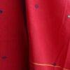 vermillion-red-Bhujodi--mirrorwork-kala-cotton-dress-material-Shilphaat