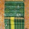 Bottle-Green-hathi-popat--silk-patan-patola-dupatta at Shilphaat.com