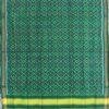 Bottle-Green-patola-silk-handwoven-dupatta at Shilphaat.com