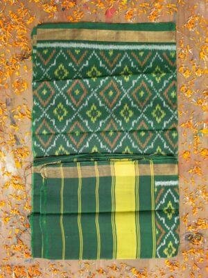 Bottle-Green--pure-silk-patola-dupatta at Shilphaat.com