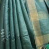 unter-Green-and-white-embroidered-desi-tasar-silk-saree