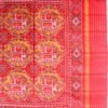 Red-and-Yellow-semi-double-ikat-patan-Patola-silk-dupatta