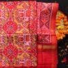 Red-and-yellow-Chhabdi-hathi-semi-double-Patola-silk-dupatta-Shilphaat