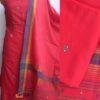 Scarlet-red-Bhujodi--mirrorwork-pure-cotton-Suit-Shilphaat