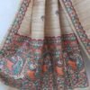 Fishes-madhubani-handpainted-Beige-tassar-silk-dupatta