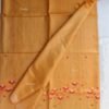 Multicolour-embroidered-Yellow-pure-desi-tassar-silk-saree