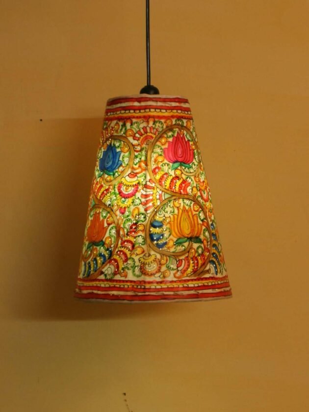 Multicolour-tholu-bommalata-Hanging-lamp