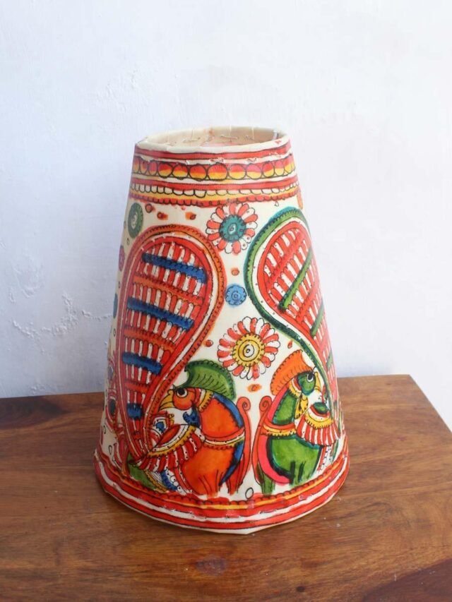 Peacocks-Hanging-leather-Lamp