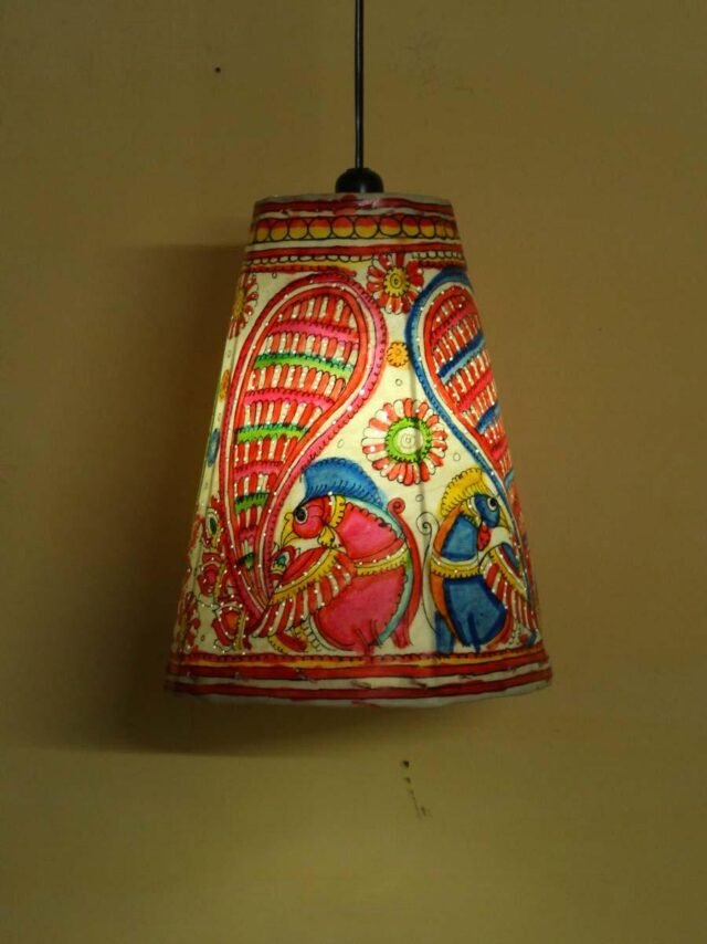 Peacocks--tholu-bommalata-Hanging-celing-lamp