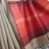 Red-Palla-Desi-tassar-Bhagalpur-silk-Saree-Shilphaat