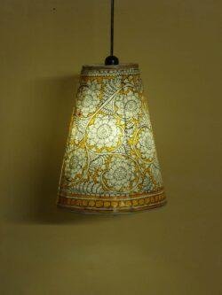 Yellow-tholu-bommalata-Hanging-lamp