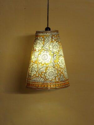 Yellow-tholu-bommalata-Hanging-pendant-lamp at Shilphaat.com