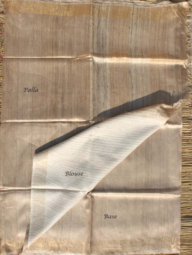 Zariwork-Undyed-pure-Desi-tussar-silk-Saree