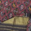 Black-and-red-handwoven-patan-patola-pure-wool-shawl