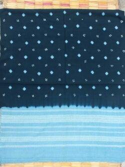 Blue-Grey-Tie-dye-Bhujodi-woolen-shawl